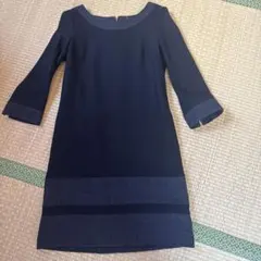 UNTITLED Mサイズ　七分袖 Aライン ワンピース　2号　日本製