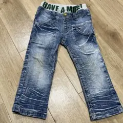 デニムブルー ストレートパンツ 90㎝