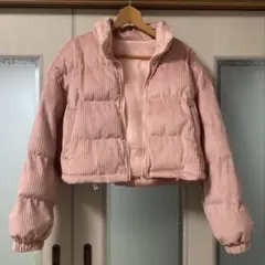 コーデュロイ ピンク ショートジャケット