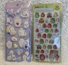 ボンボンドロップシール　たまごっち　 くちぱっち　つぶらな瞳のぷくぷくシール