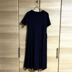 新品・試着のみ】CINEMATIQ 汗染み防止ジップワンピ ネイビー ロング