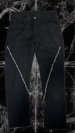 ブラックサイドラインパンツ ギミック opium