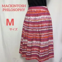 MACKINTOSH PHILOSOPHY　スカート　М　幾何学模様　綿100％
