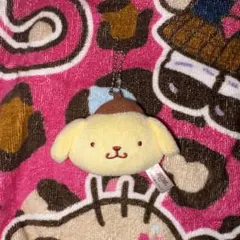 サンリオ ポムポムプリン フェイス型マスコットキーホルダー ぬいぐるみ