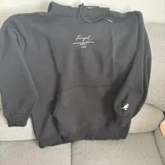 KANGOL 黒 パーカー ロゴプリント