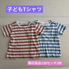 キッズTシャツ　120センチ　無印ボーダー