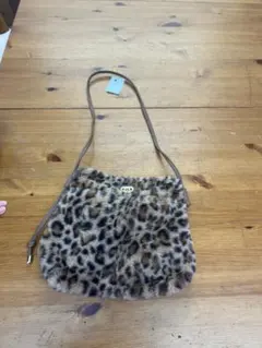 モコモコ♪ヒョウ柄　ショルダーバッグ