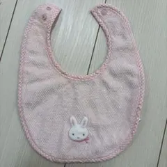 ファミリア familiar ウサギ刺繍 ピンク スタイ