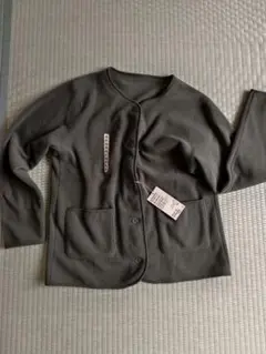 無印良品フリース カーディガン カーキ色