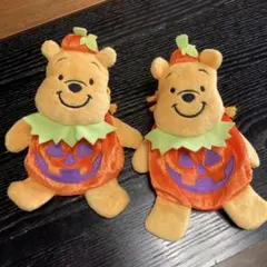 ディズニー　プーさん　ハロウィン　巾着2個セット