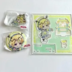 リード チェックセーラー　入間 まるくじ　缶バッジ　アクリルジオラマ