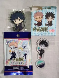 呪術廻戦 ぺたん娘ラバーストラップ　アクリルスタンド　伏黒恵