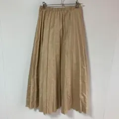 URBAN RESEARCH ベージュ プリーツロングスカート