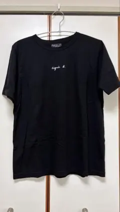 【人気】アニエスベー ロゴTシャツ Mサイズ ブラック 定番 半袖 レディースのサムネイル