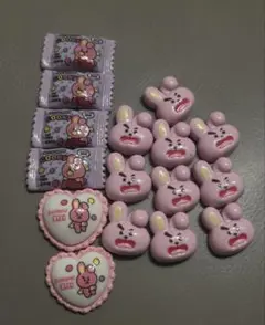 BT21クキー　デコレーションパーツ16個セット
