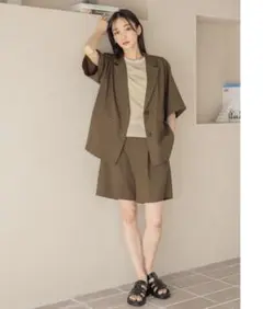 LOWRYS FARM ホップサックジャケット　ホップサックショートパンツ