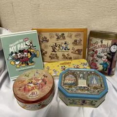 【お値下げ】ディズニー　お菓子缶のみ　6個セット