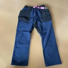 BREEZE ネイビー 長ズボン 120 ウエストゴム 飾りベルト付き