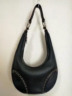 BURBERRY LONDON レザー ショルダーバッグ ブラックのサムネイル