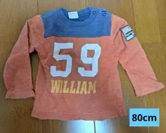 JUNK STORE トレーナー 80サイズ オレンジ・ブルー