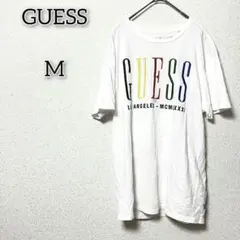 ゲス 【M】 トップス カットソー Tシャツ 英字 キレイめ エレガントのサムネイル