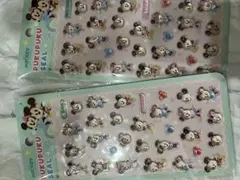 ディズニー　ぷくぷくシール　ミッキー　ミニー