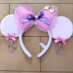 ミニー イヤリング カチューシャピンク