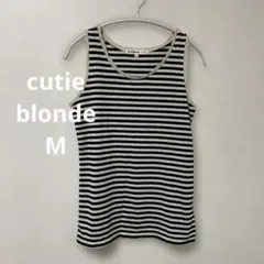 古着　Cutie Blonde ボーダー タンクトップ M ☺︎のサムネイル