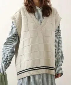 【値下げ】JOURNAL STANDARD relume ニットベスト ベージュ