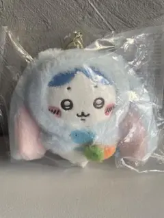 ちいかわ　ロップイヤー　うさぎ　台湾限定　ぬいぐるみキーホルダー　ブルー