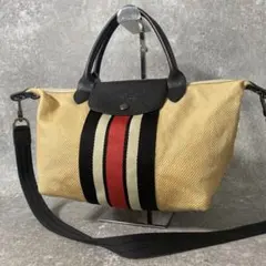 希少 ロンシャン トートバッグ ベトナム 刺繍 A4 大容量 プリアージュ