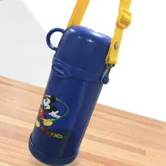 象印　ステンレス水筒　480mℓ ミッキーマウス 青 ※おまけ紐つき(画像参照)