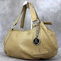 【美品✨】ランバンコレクション ハンドバッグ トート 肩がけ レザー ベージュ