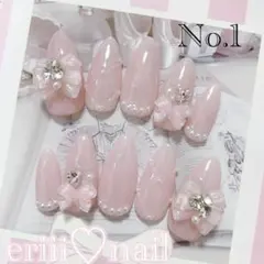 オーダーネイルチップ♡薄ピンクフレンチガーリー量産型韓国地雷推し活オタ活ワンホン