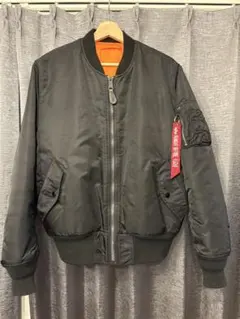 ALPHA MA-1フライトジャケット ブラック Mサイズ