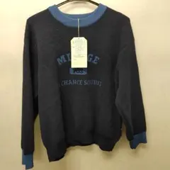 2075　新品タグ付き　LOGOS紺セーター　Lサイズ