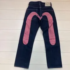 EVISU デニムパンツ ピンクカモメペイント Lot 2000のサムネイル