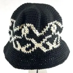 バケットハット ニット帽 クラッシャーハット ストリート 黒