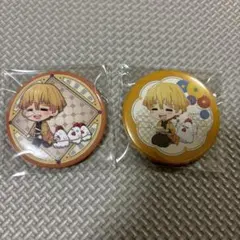 鬼滅の刃 ローソンコラボ 缶バッジ 2種セット 我妻善逸