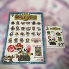 64で発見！たまごっち　みんなでたまごっちワールドA4下敷き＋シールセット