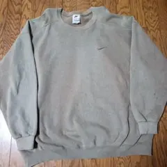 【鬼フェード】90s NIKE ナイキ スウェット 刺繍ロゴ USA製 XL