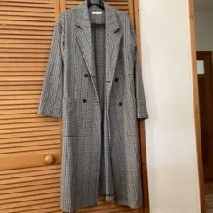 MOUSSY チェック柄 ロングコート Mサイズ　トールサイズ