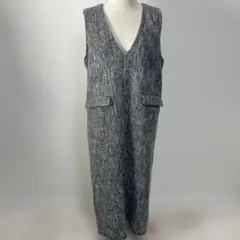 Riberry（リベリー） ツイードジャンパースカート （ブラック）ワンピース