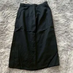 美品✨【PEYTONPLACE】ブラック フレアロングスカート S相当 ウール