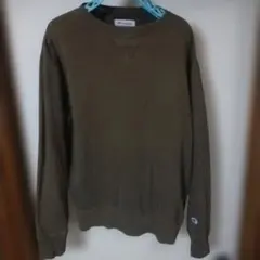 Champion クルーネック トレーナー L オリーブ