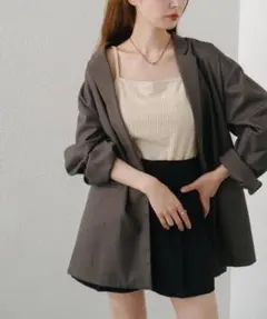 カスタネ デザインオーバーシャツジャケット