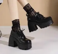 厚底ローファー 10cm
