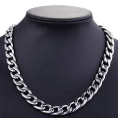 喜平チェーン シルバー サージカルステンレス かっこいい 太め カスタムOK