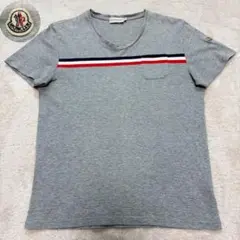 MONCLER トリコロール ペイント Tシャツ グレー M - メルカリ