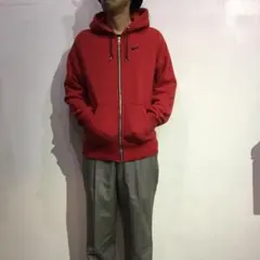 NIKE☆ナイキ☆ジップアップスウェットパーカー☆スウォッシュロゴ☆S☆スポーツ